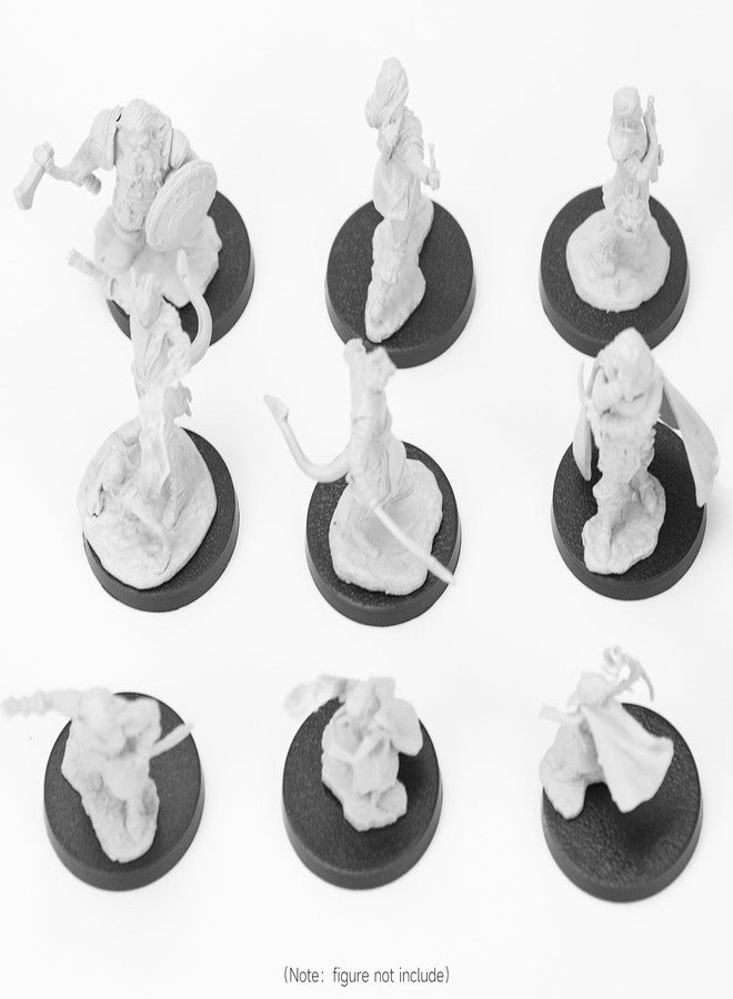 DisplayMore 100Pcs Round Plastic Model Bases 32mm for Gaming Miniatures or Wargames Role Playing Board Game Figure Toy (100PCS-32mm-Black) - Image 4